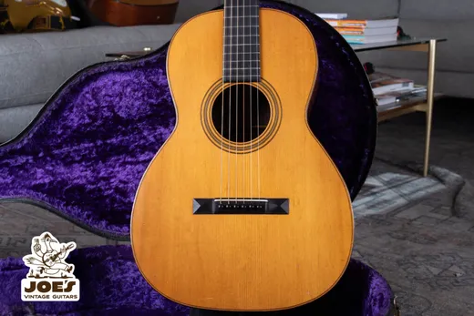 Vintage Martin Acoustic Guitar In Purple Case At Joe’s Vintage Guitars
