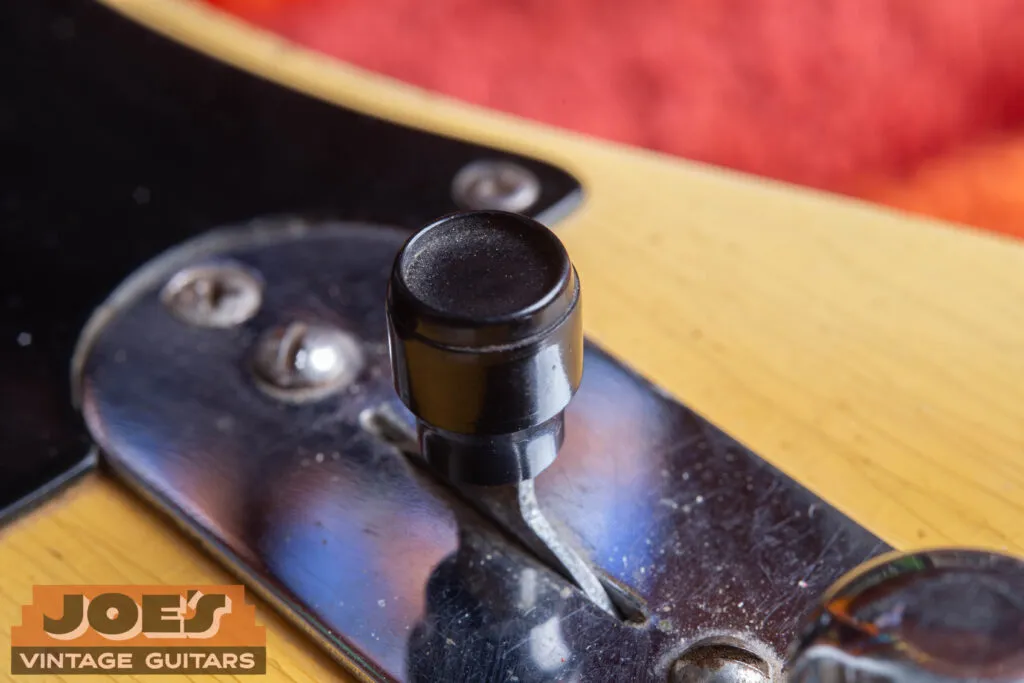 Original 1952 Fender Telecaster black “barrel” style pickup selector switch tip.