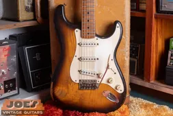 Vintage 1956 sunburst Fender Stratocaster electric guitar