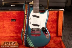 1972 Fender Mustang Competition in blue with green stripe