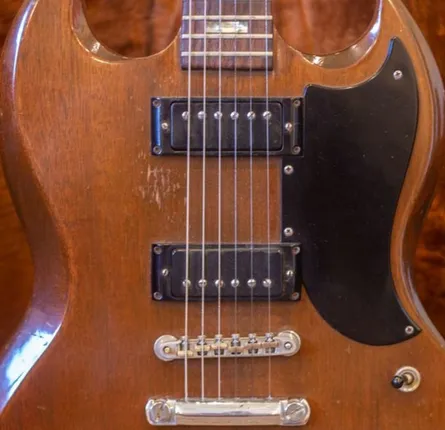 1973 Gibson SG Special with black-cover mini humbuckers, Norlin era