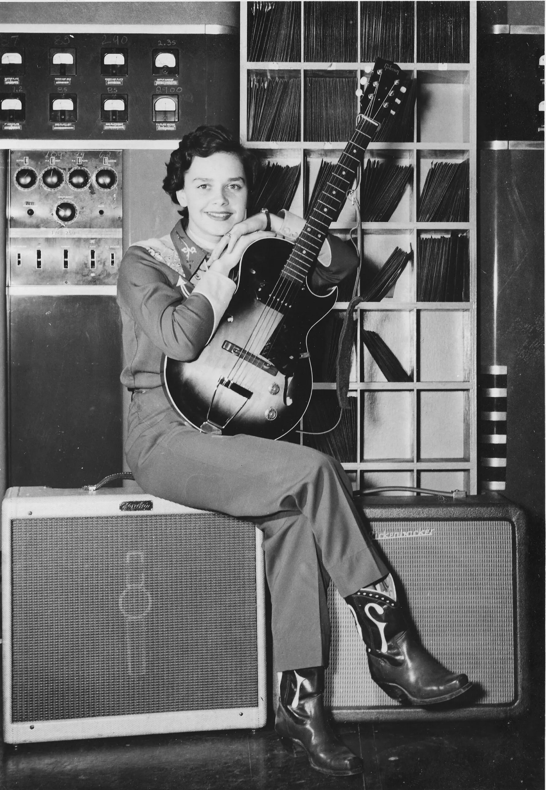 Patti with her Gibson
