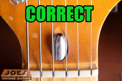 Authentic Fender bullet truss rod nut, the correct factory hardware for 1970s headstock-adjust necks