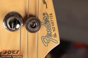 Fender N prefix serial number on the front of the headstock, 1990s