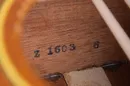 Gibson Factory Order Number ink stamped directly onto the bare wood inside the guitar body