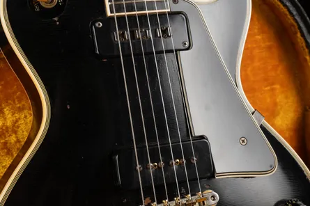 1954-1956 Les Paul Custom with P-90 soapbar neck pickup and Alnico V staple bridge pickup