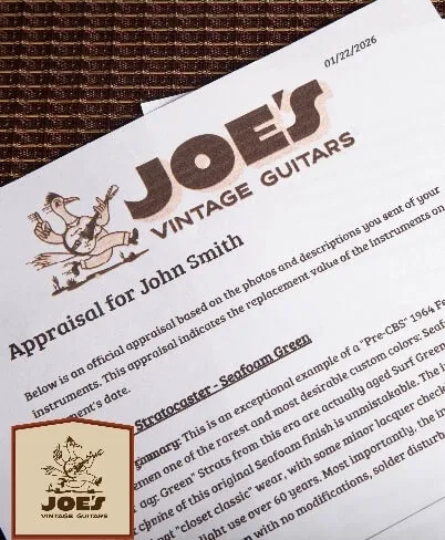 Official insurance appraisal document