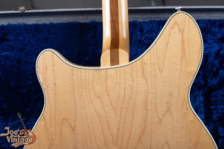 Rickenbacker checkerboard back binding, the hallmark of the New Style NS body introduced in mid-1964